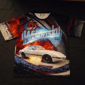 NASCAR Wisonsky All Over Print T-shirt Sublimated T-Shirt Size L